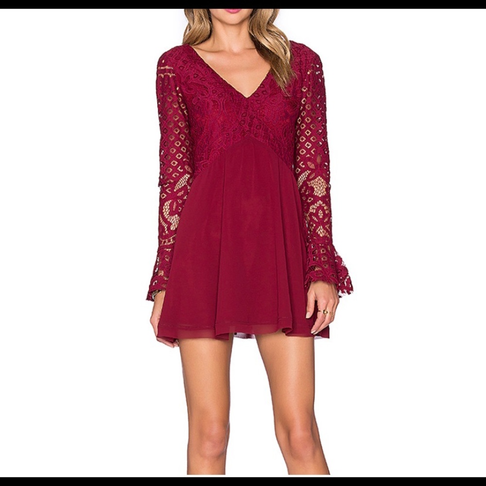 Tularose wine colored dress NWT